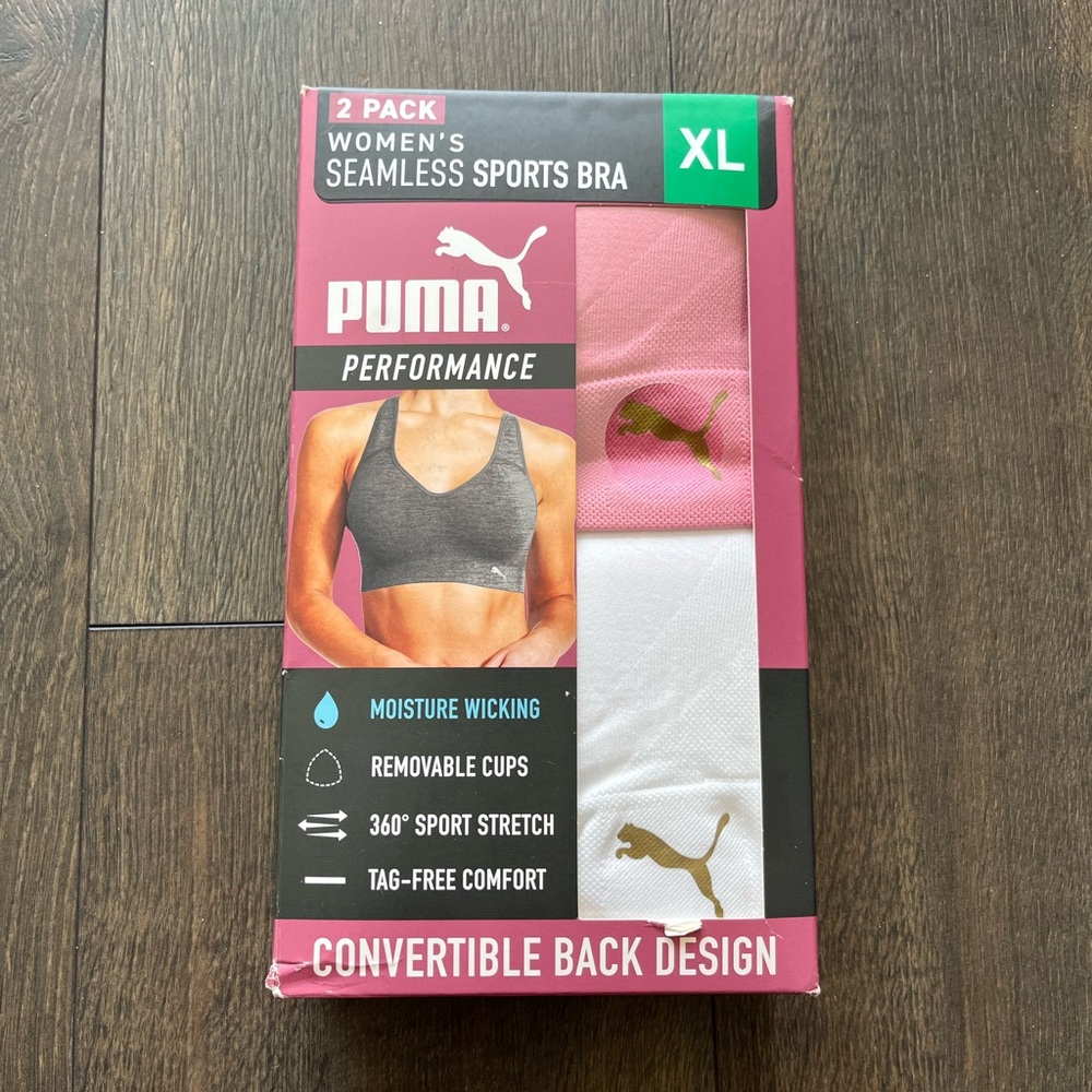 Puma 2 pack sports bras